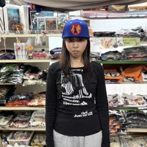 侍CAP青モデル写真