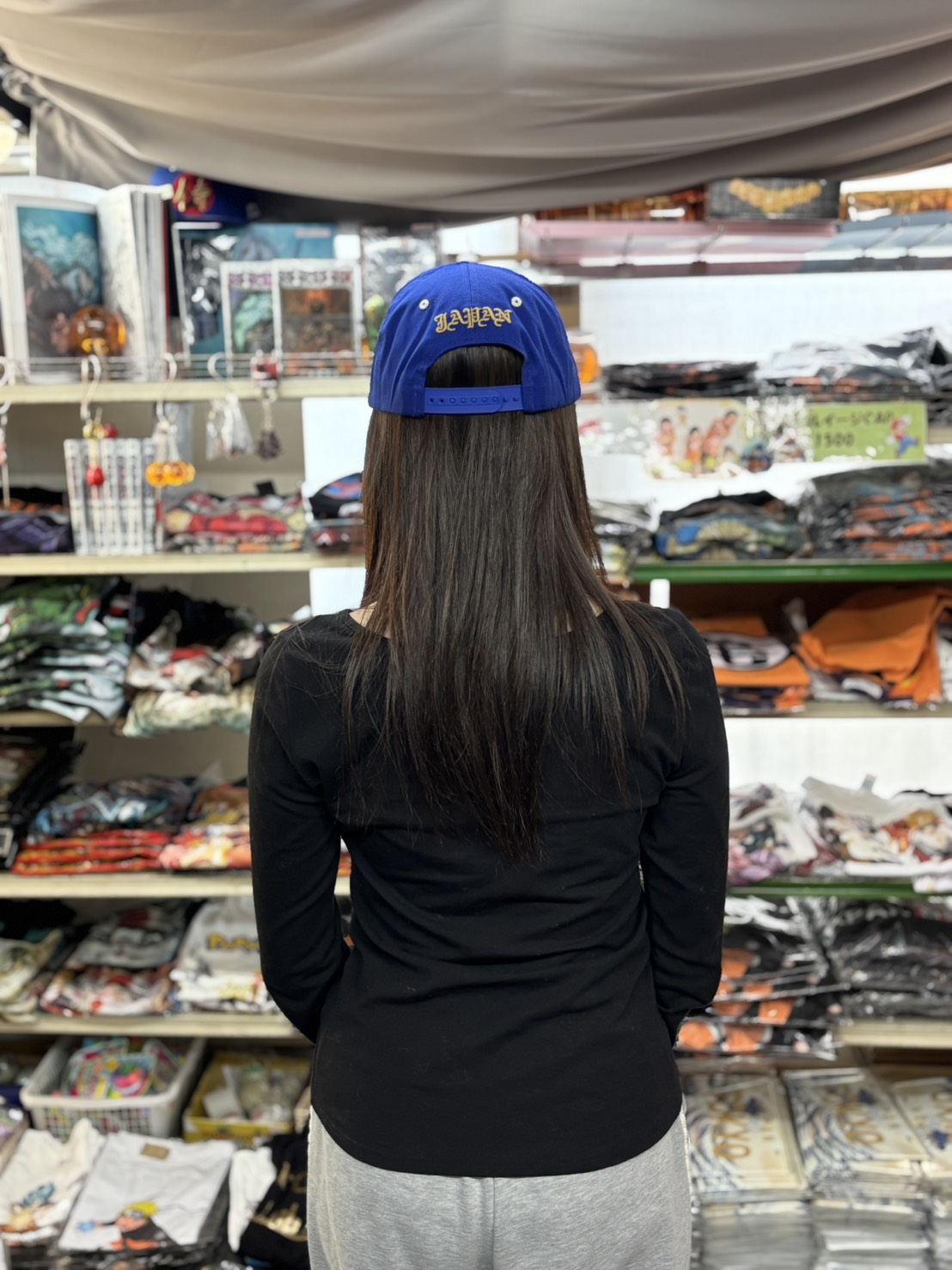 侍CAP青モデル写真